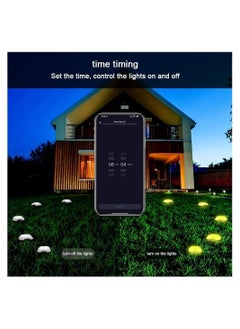 Y&D Outdoor Ground Lights, RGB Garden Lights 32ft Multicolor Pathway 15 Pack IP67 Waterproof Lawn with Alexa, App Control Walkway for Yard, Patio, Decor  - Image 1