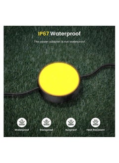 Y&D Outdoor Ground Lights, RGB Garden Lights 32ft Multicolor Pathway 15 Pack IP67 Waterproof Lawn with Alexa, App Control Walkway for Yard, Patio, Decor  - Image 4