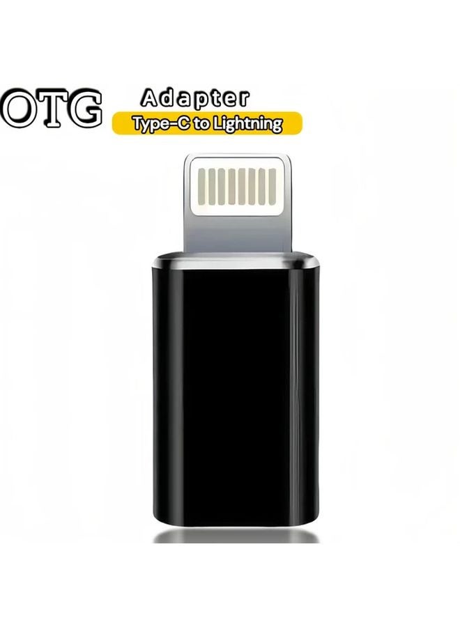 Type C to Lightning Adapter 1 Pack USB C Female to iPhone Charger Cable Converter - Image 1