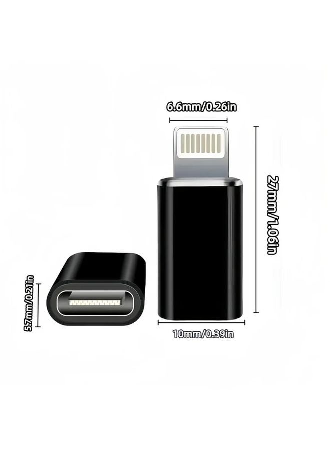 Type C to Lightning Adapter 1 Pack USB C Female to iPhone Charger Cable Converter - Image 5