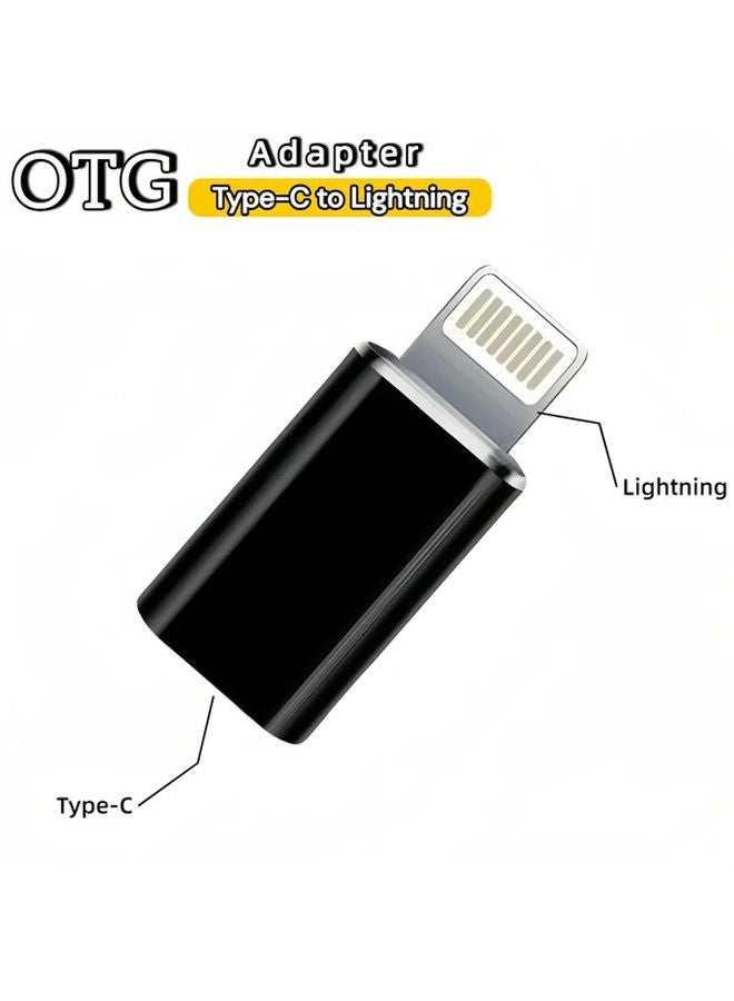 Type C to Lightning Adapter 1 Pack USB C Female to iPhone Charger Cable Converter - Image 3
