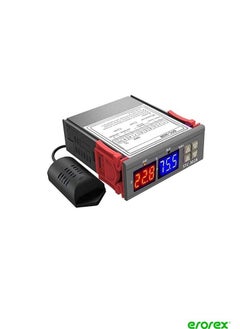 Digital AC Temperature Humidity controller, Aideepen STC-3028 AC110-220V Temperature & Humidity Hygrometer Thermostat Controller 10A Dual Display with SHT20 Waterproof Sensor