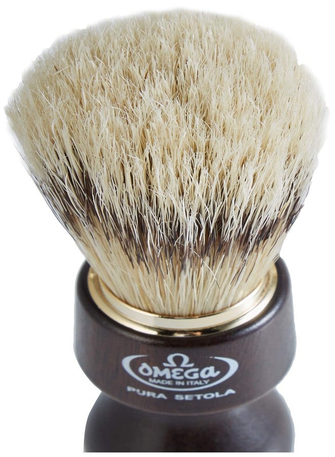 Omega 26 - Shaving Brush in Pure Bristle, Dark Brown - Image 2