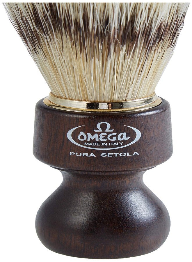Omega 26 - Shaving Brush in Pure Bristle, Dark Brown - Image 3