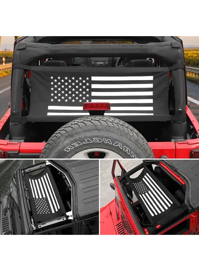 USA Flag Roof Hammock Waterproof Nylon Comfortable for Jeep Wrangler 1987 2021 Outdoor Use - Image 3