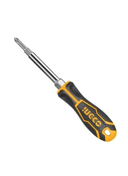 INGCO Ingco AKISD0608 6 IN 1 Screwdriver Set Screwdriver kit CRVwith 2pcs socket 2 pcs Twoway Bit 1pcs Interchangeable Handle 1 Set  - Image 2