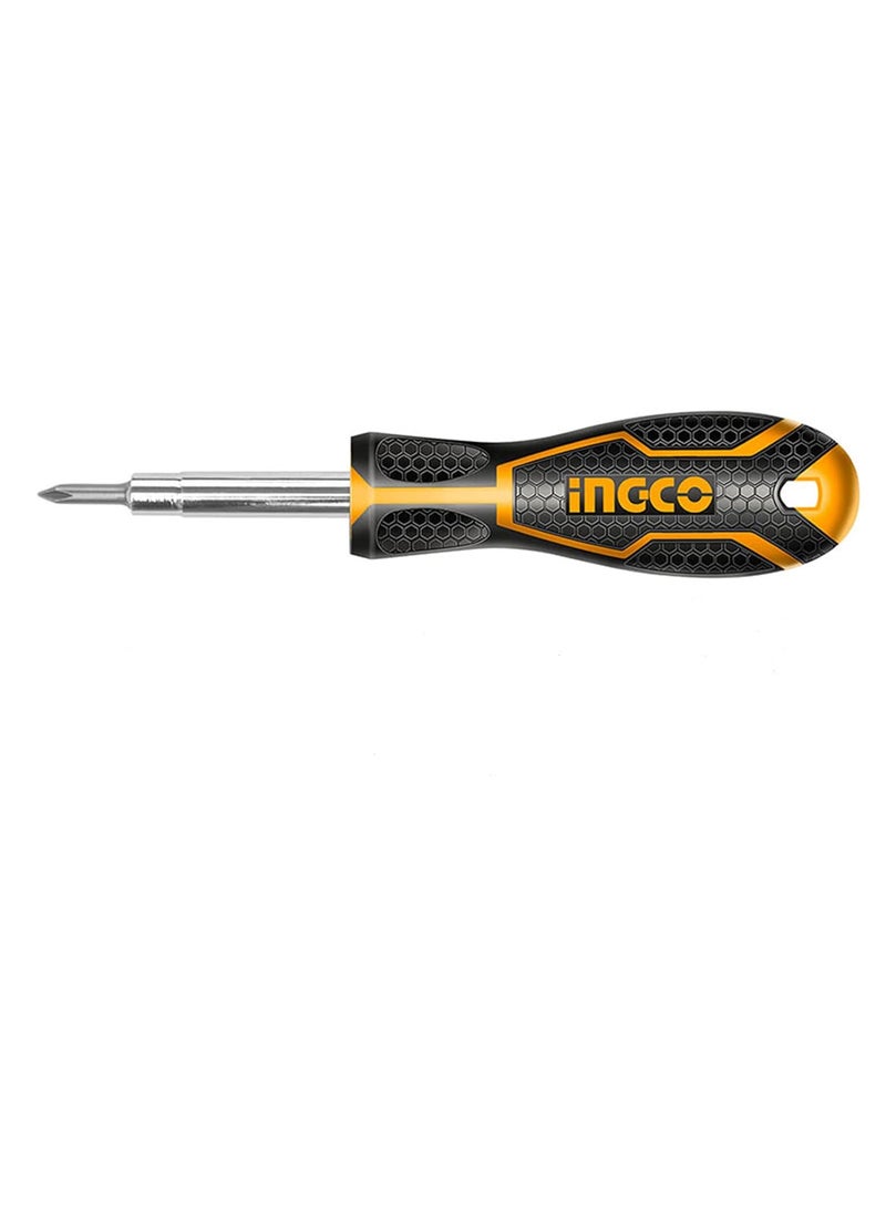 INGCO Ingco AKISD0608 6 IN 1 Screwdriver Set Screwdriver kit CRVwith 2pcs socket 2 pcs Twoway Bit 1pcs Interchangeable Handle 1 Set  - Image 1