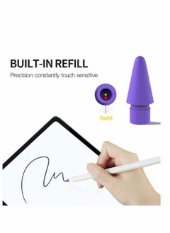 Y&D Replacement Tips for Apple Pencil, 5 Pcs Color Pen Tip Compatible with Pencil 1st & 2nd Generation Nib  - Image 4