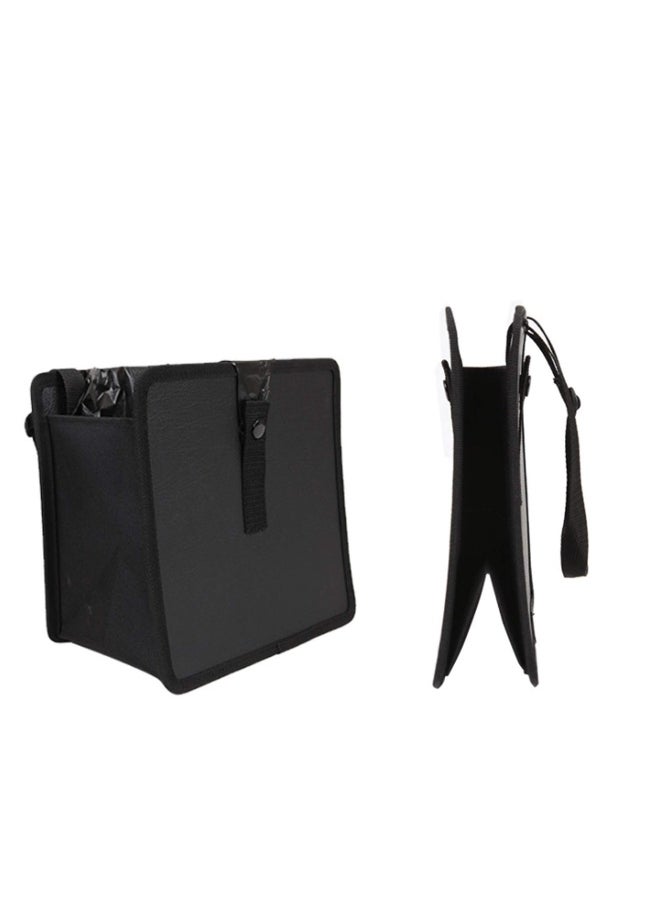 Car Bin for Tidy, Auto Trash Bag Litter Container, Water Resistant Leak Proof Collapsible Garbage Organiser - 6.5L, Black  - Image 1