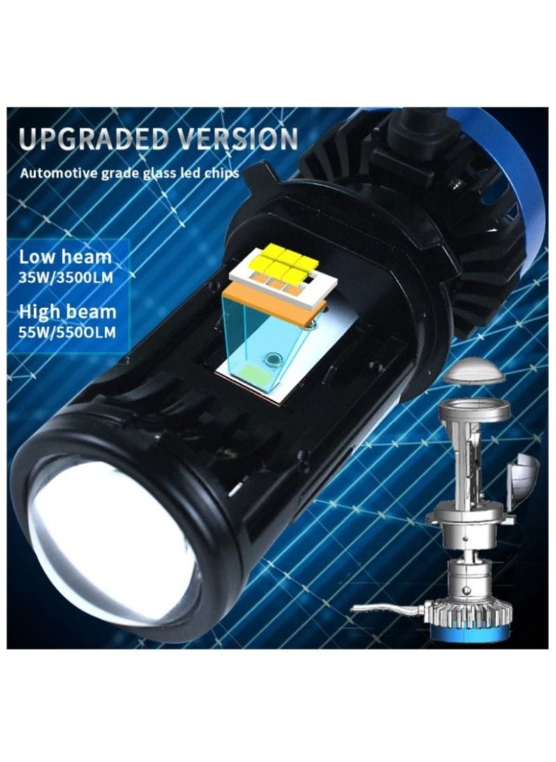 Generic H4 High Power Projector  Lens Headlight Bulbs  - Image 3