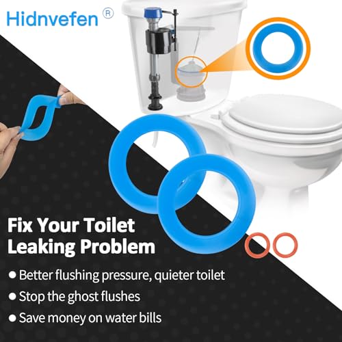 Hidnvefen Flush Valve Seal for American Standard Eljer Toilets Upgraded Silicone Material 73011110070A American Standard Toilet Parts Replacement with O Rings for Champion 4 and Eljer Titan 4 2Pcs - Image 3
