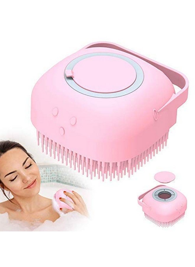 RUDRESHWAR Body Bath Brush, Silicone Soft Cleaning Bath Body Brush with Shampoo Dispenser - Skin Massage Brush Bath Bathroom Accessories (Multi Color) (1. Pic. Brush Shampoo Dispenser) - Image 1