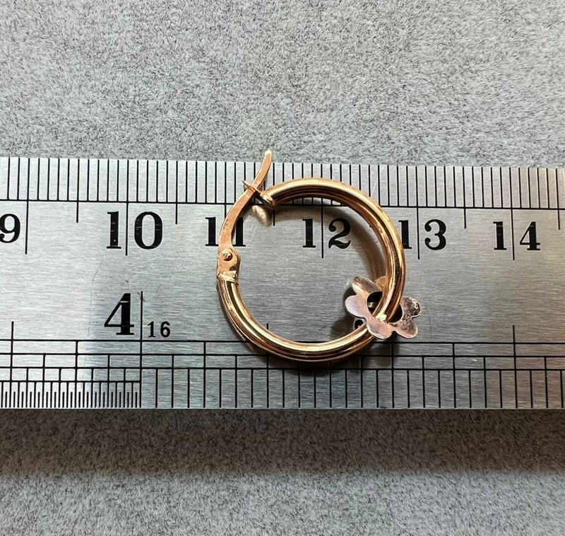 روبي آرت الذهب أقراط روبي آرت جولد من الذهب الخالص عيار 18 قيراطًا للنساء - 1.63 جرام - Image 3