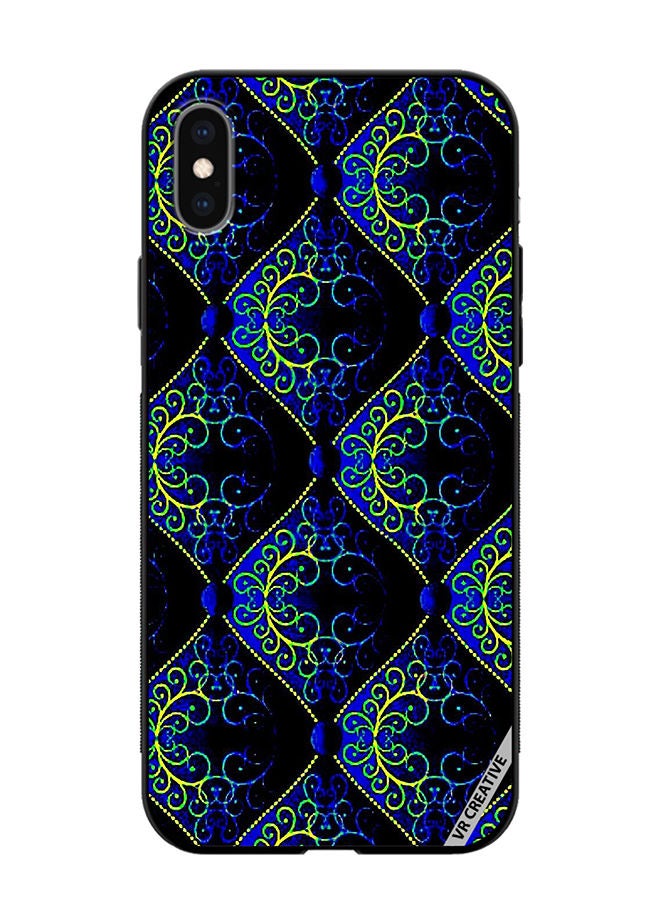 VR CREATIVE Protective Case Cover For Apple iPhone XS Max Fractal Abstract Design Multicolour - Image 1