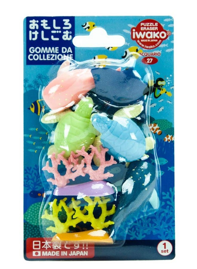 Iwako Deep Sea Animals Turtle Shark Stingray Coral Reef Japanese Erasers - Image 2