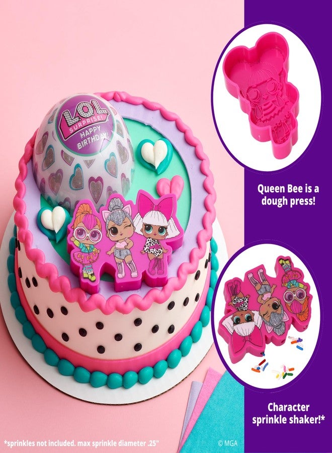 DecoPac DecoSet® L.O.L. Surprise! Cake Decoration, 4 Piece Cake Topper Set With Cookie Cutter & Sprinkle Shaker! L.O.L. Surprise! Let's Be Friends, For Birthday Party & Celebrations - Image 4