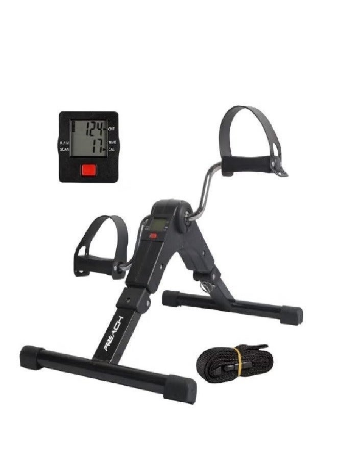 Mini Exercise Bike,with Digital Monitor Portable Exercise Bike Pedals under Desk Mini Cycle Bike, for Legs And Arms Exerciser - Image 1