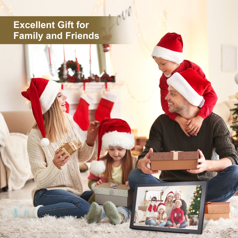 Digital Photo Frame: 21.5-Inch IPS Touch Screen, 16GB Built-In Storage, WiFi Connectivity - Auto Orientation Adjustment Digital Photo Frame for Home Gifting & Family Sharing - Image 4