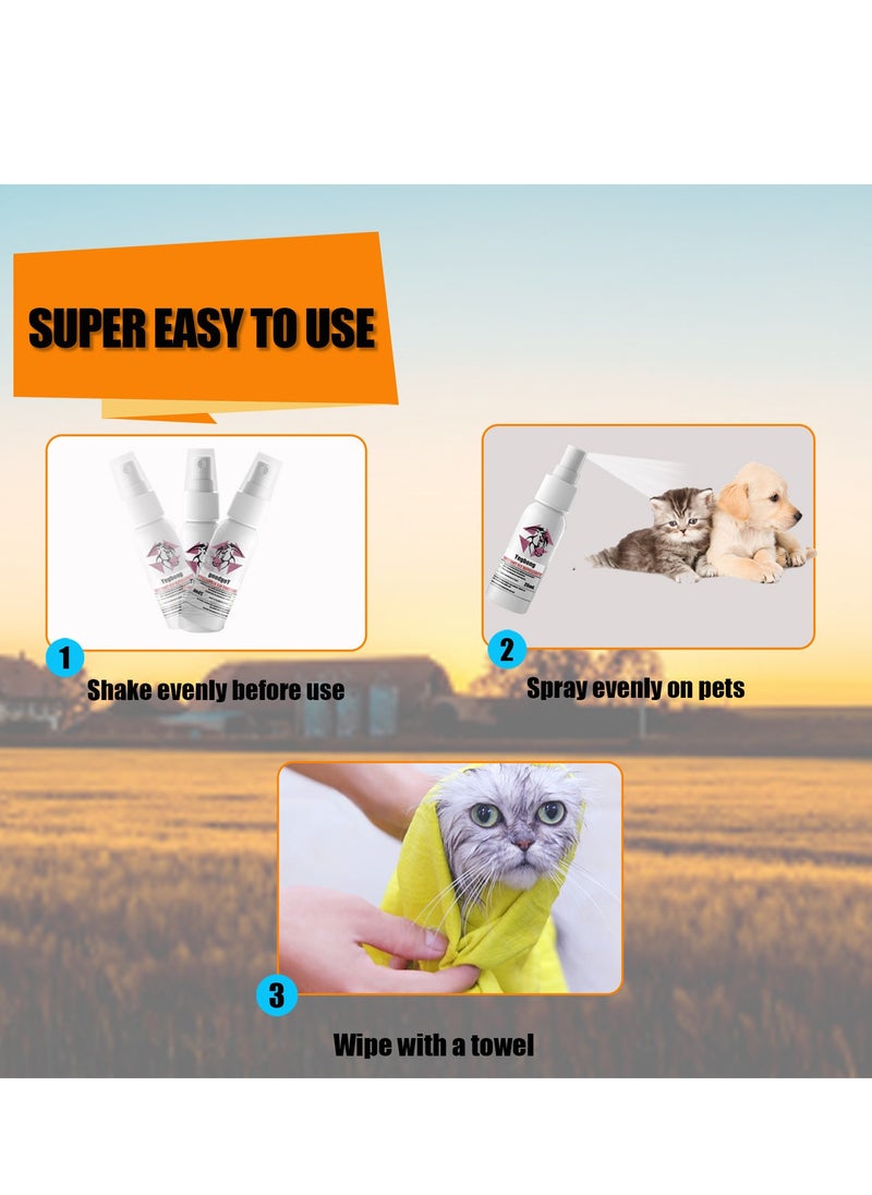 YEGBONG - Yegbong pet repellent, cat and dog flea repellent, cat and dog external tick repellent, tick anti-itch spray - Image 1