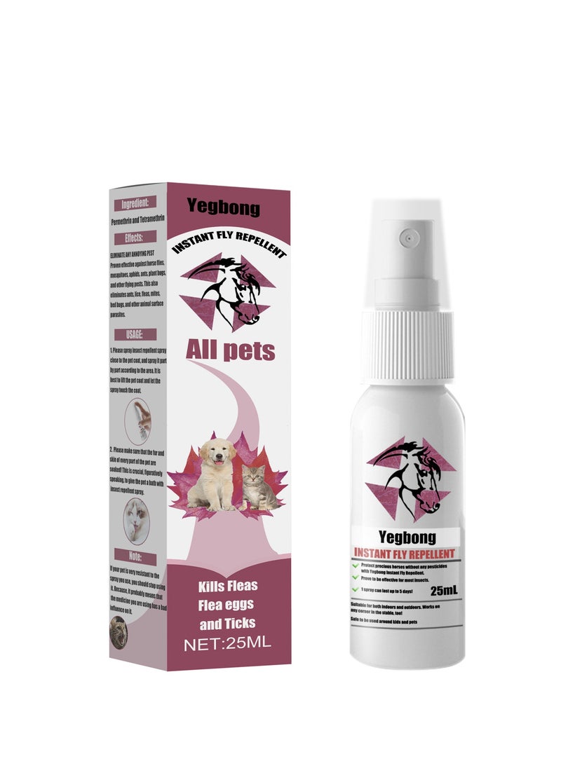 YEGBONG - Yegbong pet repellent, cat and dog flea repellent, cat and dog external tick repellent, tick anti-itch spray - Image 1