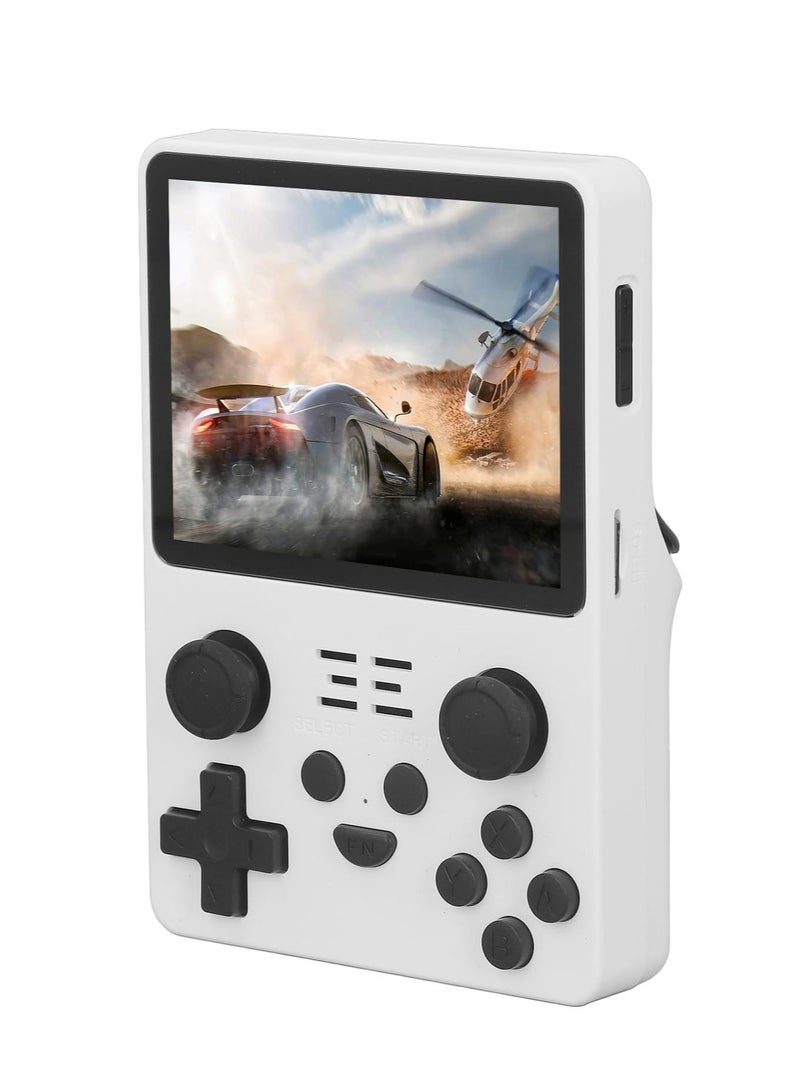 Powkiddy RGB20S Handheld Game Console Retro Open Source System RK3326 3.5-Inch 4:3 IPS Screen Children's Gifts (White, 128GB) - Image 1