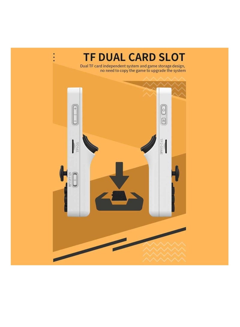 Powkiddy RGB20S Handheld Game Console Retro Open Source System RK3326 3.5-Inch 4:3 IPS Screen Children's Gifts (White, 128GB) - Image 2