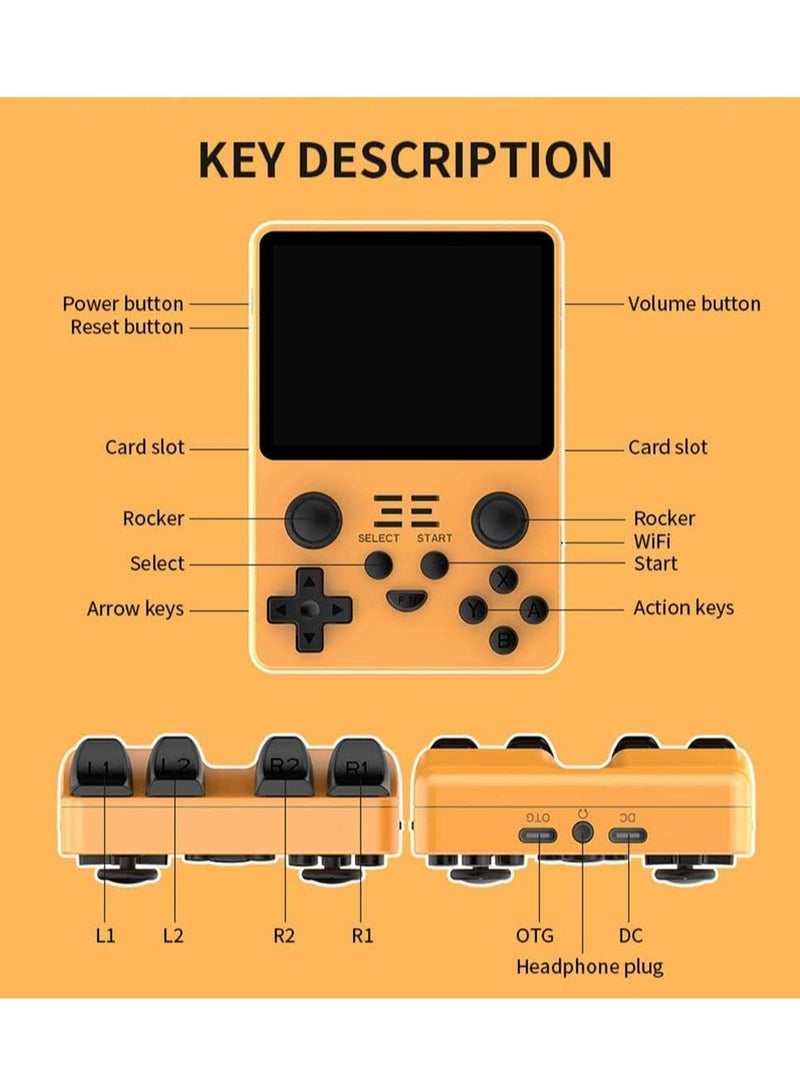 Powkiddy RGB20S Handheld Game Console Retro Open Source System RK3326 3.5-Inch 4:3 IPS Screen Children's Gifts (White, 128GB) - Image 5