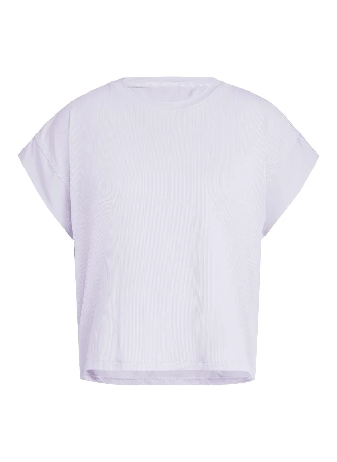 اديداس Studio T-Shirt Purple Training T-Shirts 2Xs