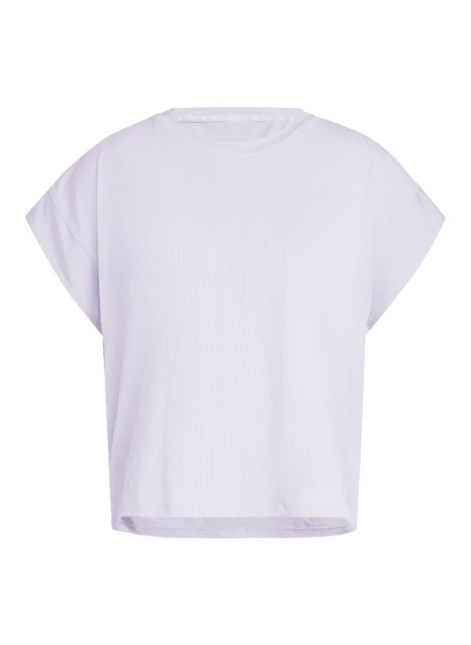 اديداس Studio T-Shirt Purple Training T-Shirts 2Xs