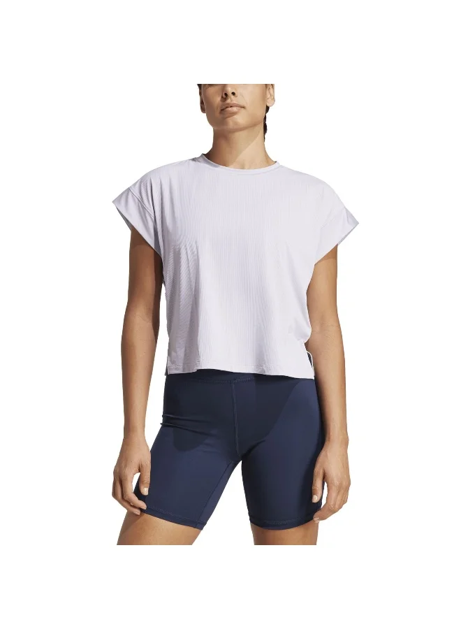 Adidas Studio T-Shirt Purple Training T-Shirts 2Xs
