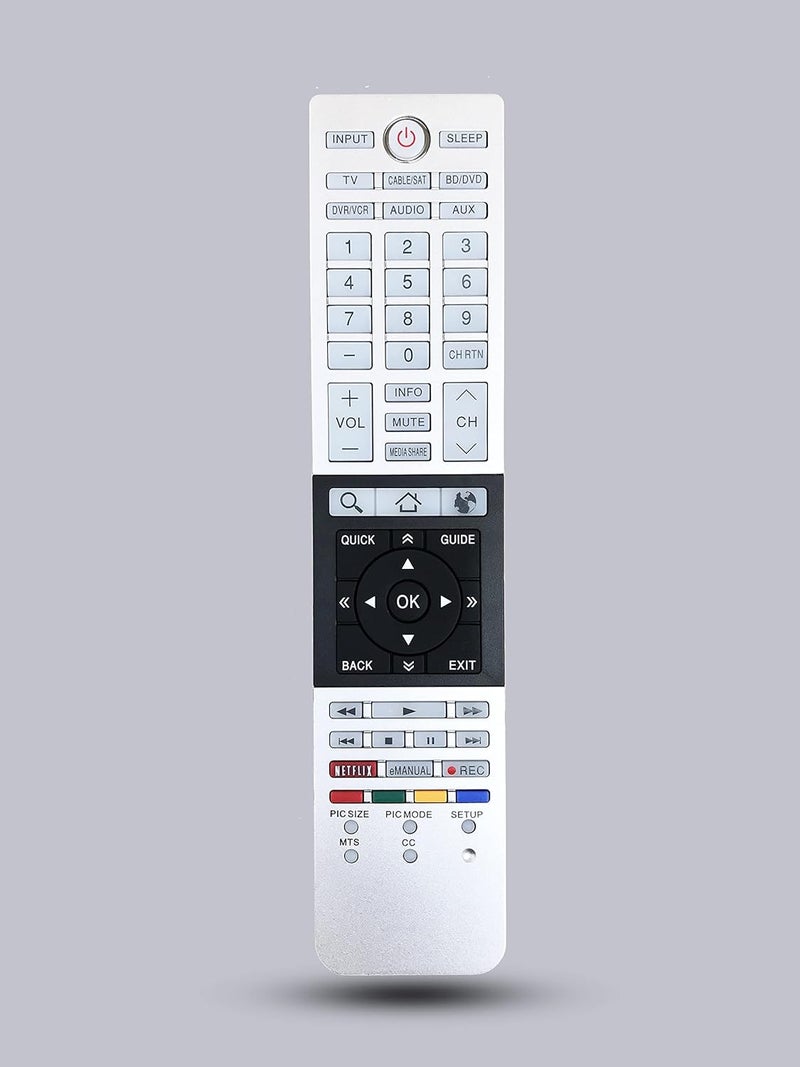 BOMAZ Remote Control Replacement for Toshiba LED LCD Smart TV CT-90428 58L7300U 32L4300U 39L4300U 50L4300U 50L7300U 58L4300 65L7300U 65L7300UM - Image 1
