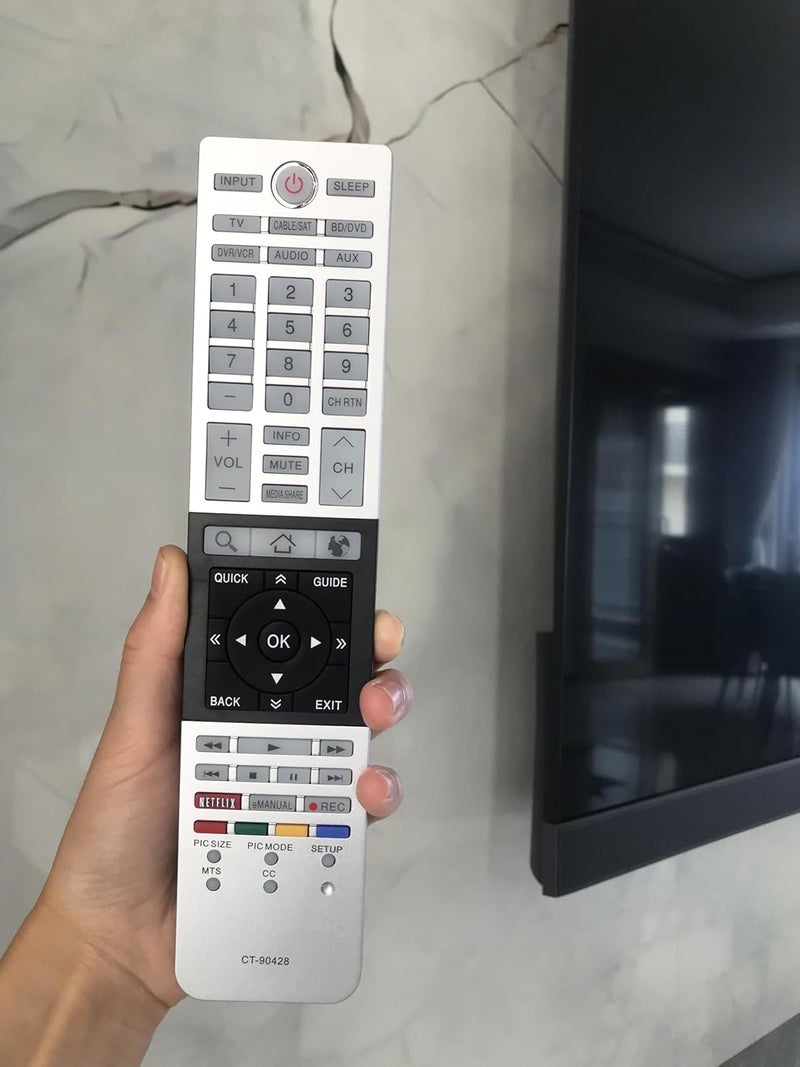 BOMAZ Remote Control Replacement for Toshiba LED LCD Smart TV CT-90428 58L7300U 32L4300U 39L4300U 50L4300U 50L7300U 58L4300 65L7300U 65L7300UM - Image 5