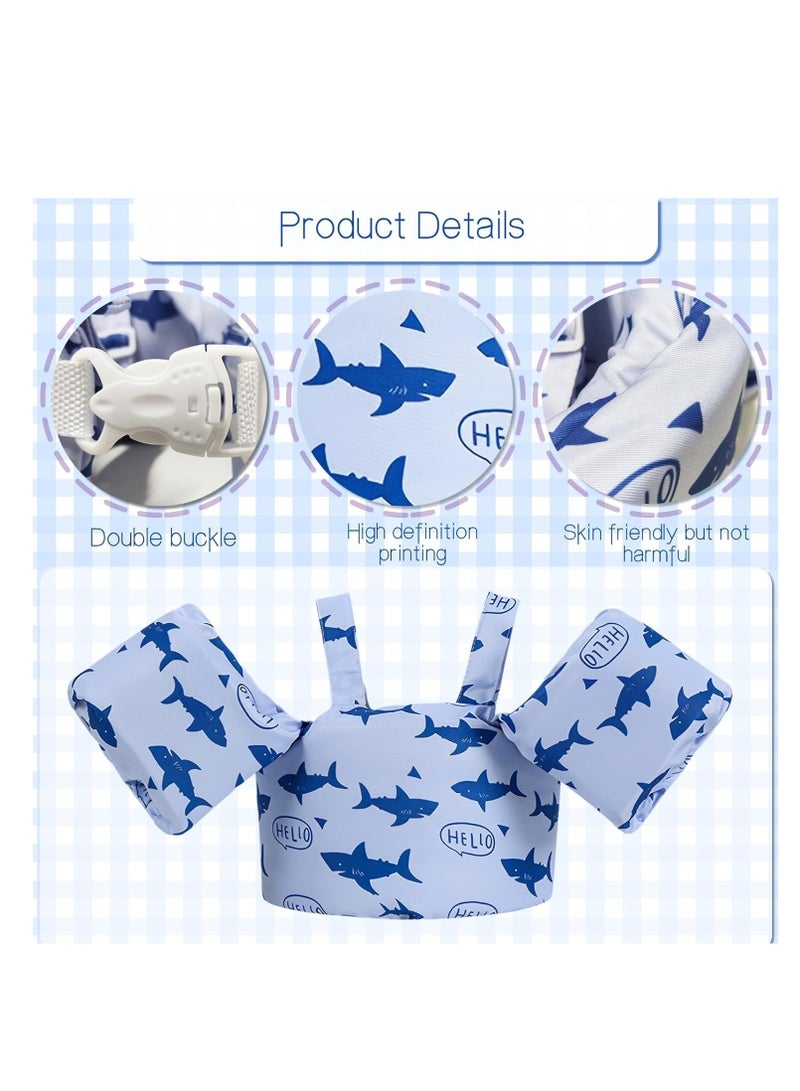 SOLARAE Swimming Arm bands Float Vest Floaties Learn Swiming Training to Swim  Water Wings for Boys and Girls - Image 3