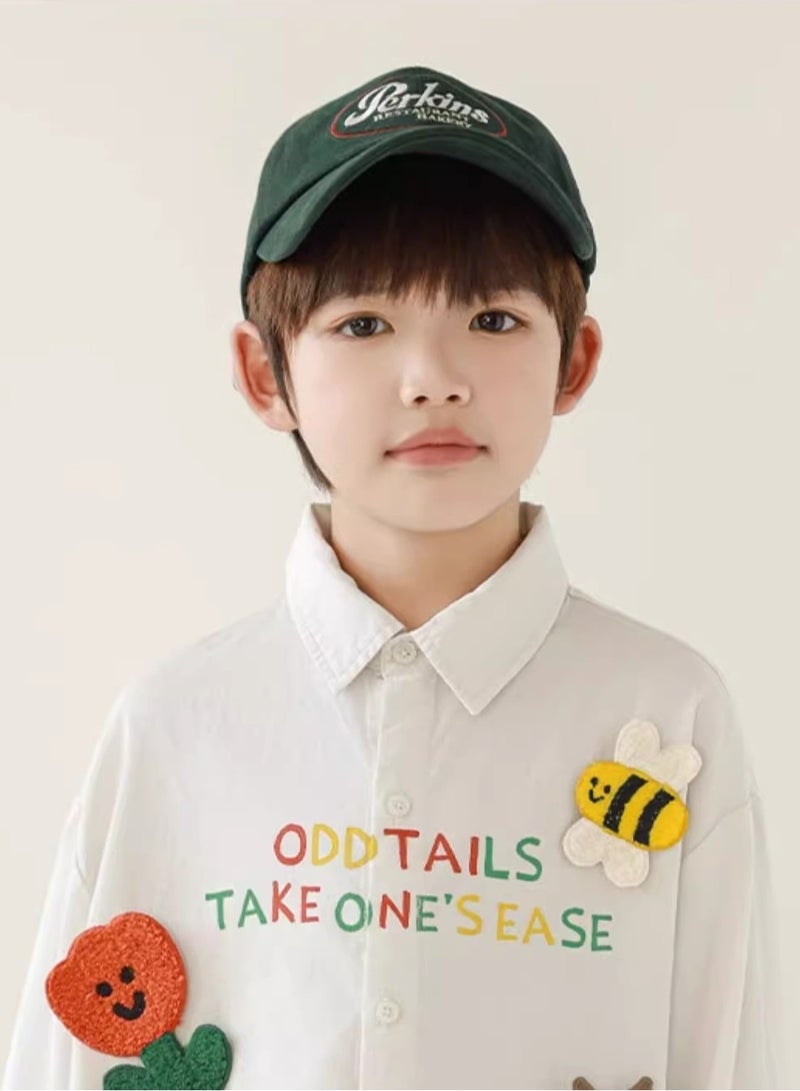 Oddtails Boys' Pure Cotton Velcro Decorative Shirt  - Image 3