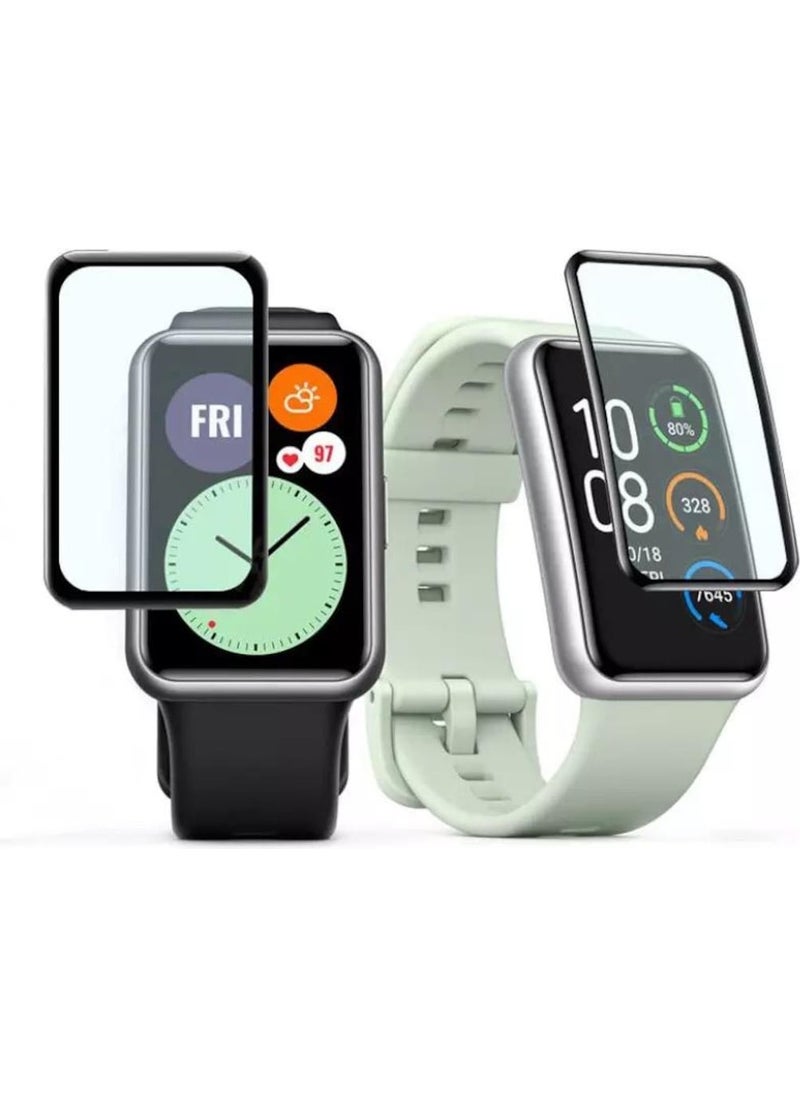 Techmaster Huawei Watch Fit 3D Glass Full Screen Protector  - Image 2