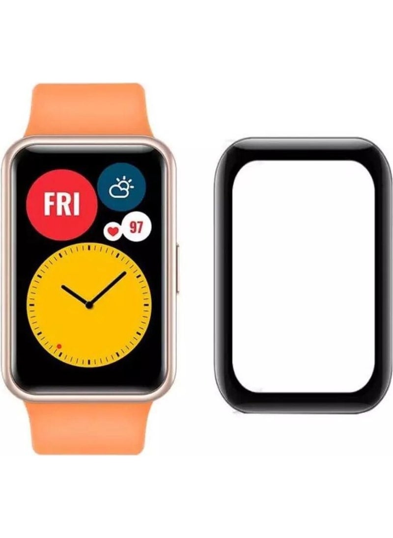 Techmaster Huawei Watch Fit 3D Glass Full Screen Protector  - Image 1