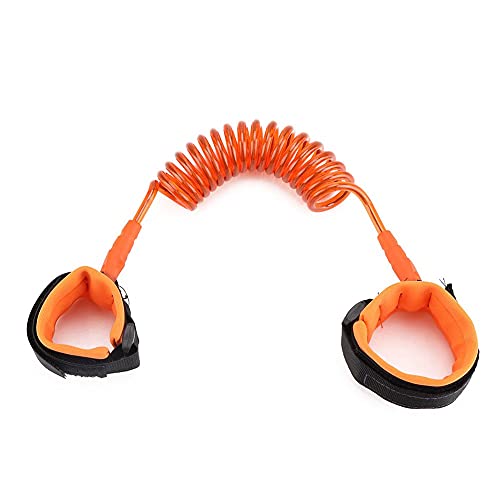 SYGA 1.5 Meter Anti Lost Safety Wrist Bracelet for Baby Child,with Extra Long Harness Strap Walking Hand Belt(Orange) - Image 1