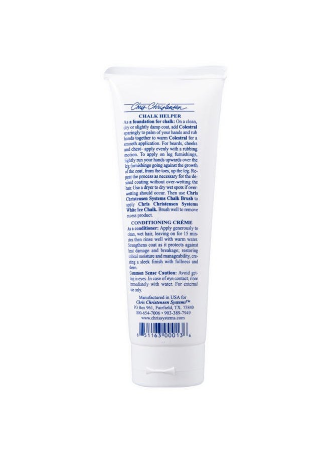 Chris Christensen Colestral Chalk Helper Conditioning Crème for Dogs Beards, Cheeks, and Chest, Groom Like a Professional, Restores Moisture, 8 oz Tube  - Image 2