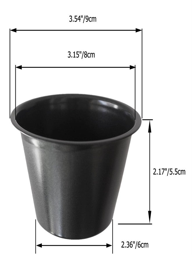 LoveDeal Popover Pans Nonstick 6 Packs, Individual Larger Muffin, Versatile Round Baking Cups for Popover, Muffins, Quiche, Tarts, Cupcakes, Pudding - Carbon Steel, Black - Image 2