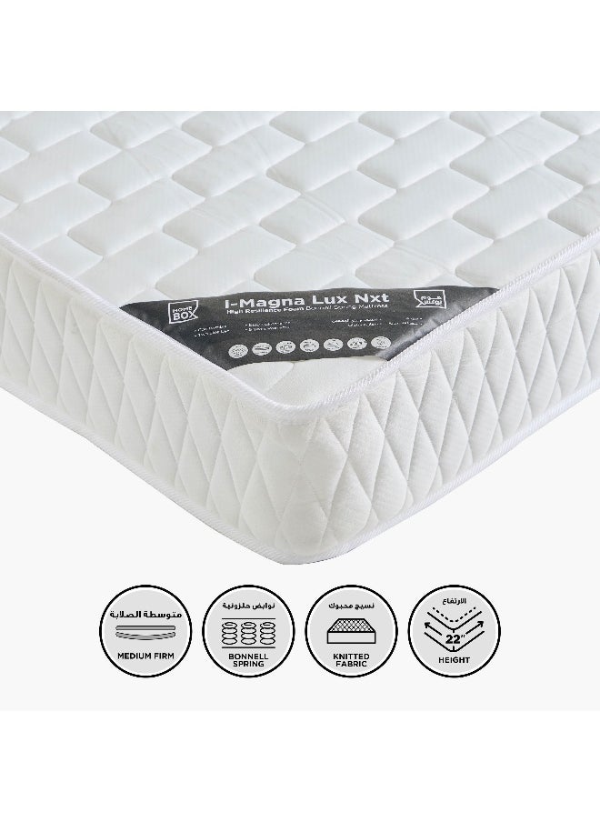 Home Box iMagna Lux Nxt High Resilience Foam Bonnell Spring Super King Mattress - 200x200x22 cm  - Image 2