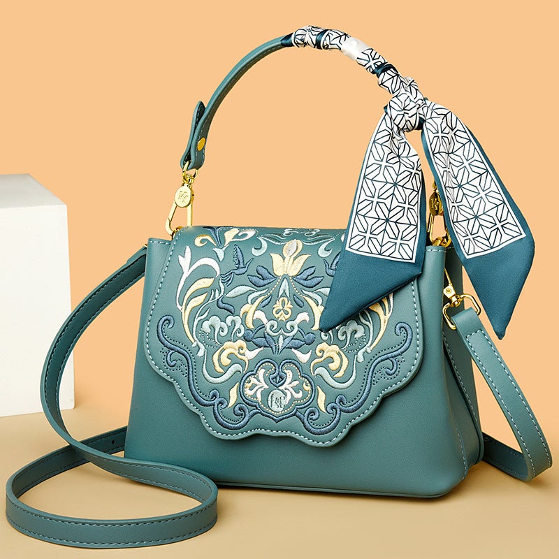 Niche Ethnic Style Embroidered Women''s Bag Handbag High-End Single Shoulder Crossbody Bag Fashion Retro Literary National Style Accessible Luxury - Image 5