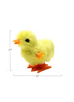 3 otters 3 otters 12PCS Wind Up Chick Toys, Wind-Up Jumping Cute Chicken Plush Chicks Toys for Kids Goodie Bags Treasure Chest Party Favors Gifts  - Image 2