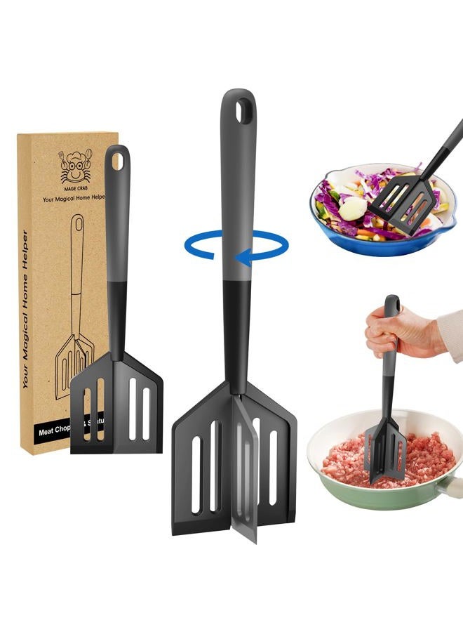 Mage Crab Meat Chopper & Spatula – Rotatable Design for Ground Beef, Mashed Potatoes & Pancakes – Heat-Resistant & Dishwasher-Safe Cooking Tool - Image 1