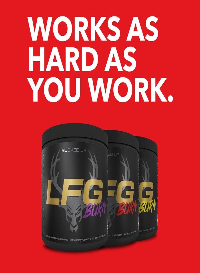 باكد أب مكمل غذائي Bucked Up LFG Pre Workout - مسحوق مكمل للطاقة، وضخ الدم، والتحمل، وحرق الدهون (30 حصة) (نكهة التوت) - Image 5
