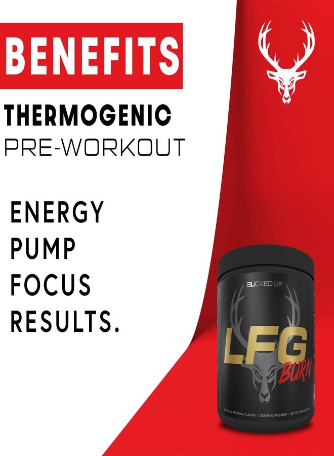 باكد أب مكمل غذائي Bucked Up LFG Pre Workout - مسحوق مكمل للطاقة، وضخ الدم، والتحمل، وحرق الدهون (30 حصة) (نكهة التوت) - Image 3