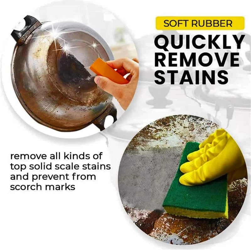 Thea Stain Eraser Rubber Rust Eraser Cleaning Eraser Limescale Eraser Bathroom Glass Rust Remover - Image 4