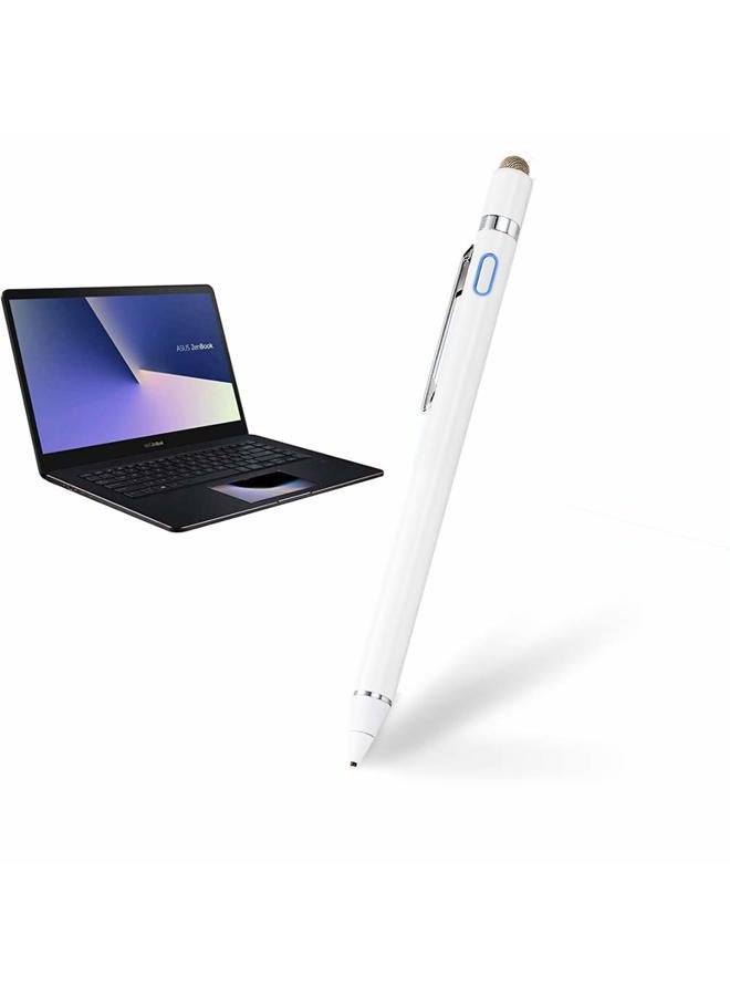 Edivia Active Electronic Pen for Asus ZenBook Pro 15 Stylus, EDIVIA Capacitive Digital Pencil with 1.5mm Ultra Fine Tip Stylus for Asus ZenBook Pro 15 Pens at Drawing and Writing, White - Image 1
