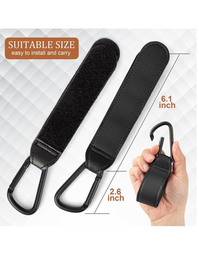 general Baby Stroller Hooks for Bags,2-Pack of Stroller Clips for Diaper Bag, Carry 11 lbs per Stroller Carabiner Clip, Adjustable Stroller Straps, Stroller Bag Hook, Universal Stroller Accessories - Image 2