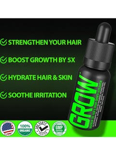 BBS BEST BEARD STUFF GROW Maximum XXL Hair & Beard Growth Oil For Men • Beard Growth Serum That Fills Patches & Fix Thinning GUARANTEED • Facial Hair & Scalp Treatment • Thickening Conditioner & Enhancer • Made in the USA  - Image 3