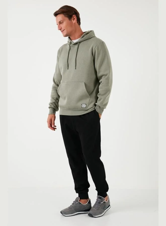 Buratti  Buratti Regular Fit Hooded Sweatshirt with Kangaroo Pocket, Soft Fleece Lining, Men's Sweatshirt 5905281 for Men | Best Price UAE